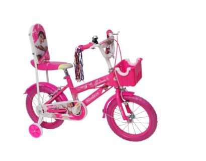 صورة سيكل اطفال  وردي بناتي الاميره  مقاس 16